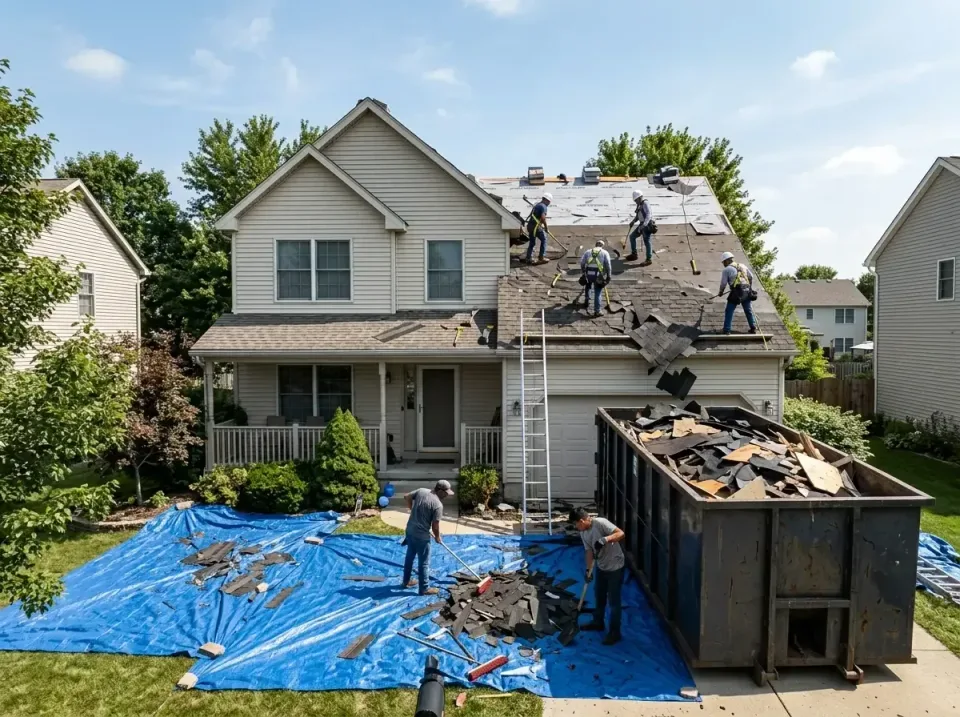 roof-replacement-debris-remova-004 — frequently asked questions, Cheapest Dumpster Rentals in Bacliff, TX